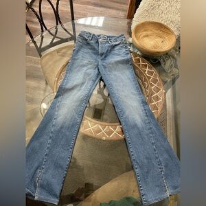 Good American Light Blue Flare Jeans